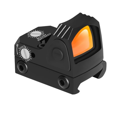 GOTICAL Optics 1x24 Dot Sight Open Dot Sight Base G l o c k/Handgun Reflex Sight Scope fit 20mm Weaver Rail for Airsoft Hunting Rifle Survival Game Sight