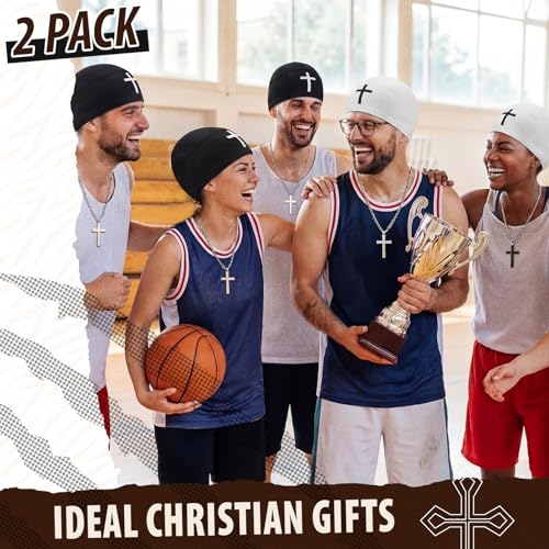 Cuffbow Cross Skull Cap for Men - Lightweight Breathable Beanie Hat for Cycling & Sports