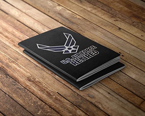 US Air Force Retired Vinyl Decal - 4x5 Inch Military Bumper Sticker
