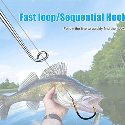 3-Piece Stainless Steel Fish Hook Remover Tool Set with Magnetic Tip