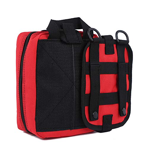Molle First Aid Pouch - Tactical IFAK EMT Pouch, Red