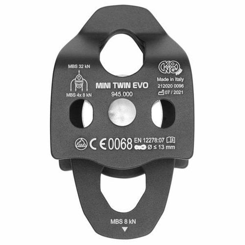 Kong Mini Twin EVO Pulley - Black