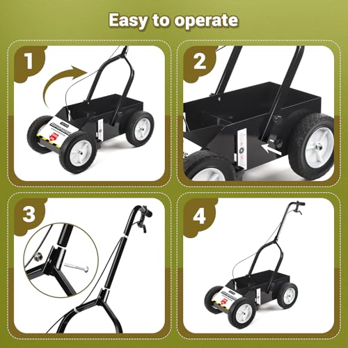 Heavy Duty Line Marking Machine for Inverted Spray Paint - 9.8"x 13"x 28.3"
