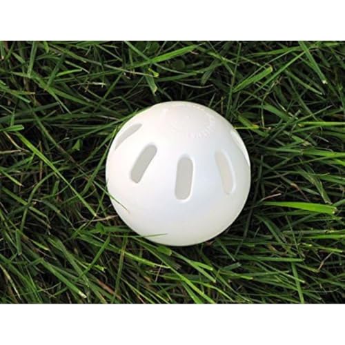 Regulation Baseball-Sized Plastic Wiffle Ball - White, 2.86 Inch