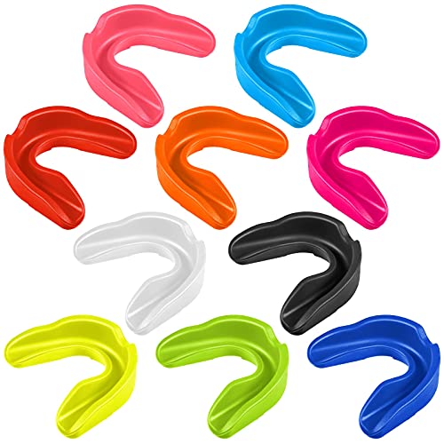 10 Pack Sports Mouth Guards for Teeth Protection with Case