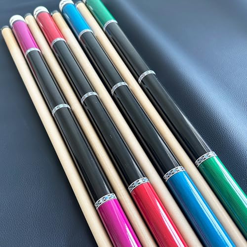 Tai Ba 58-Inch Pool Cue Set, 13mm Tip, 18-21oz, Hardwood Two-Piece