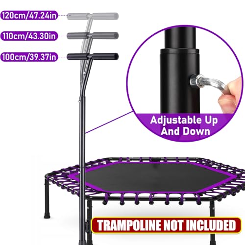 Adjustable Trampoline Handlebar for Fitness Rebounders - Quick-Release