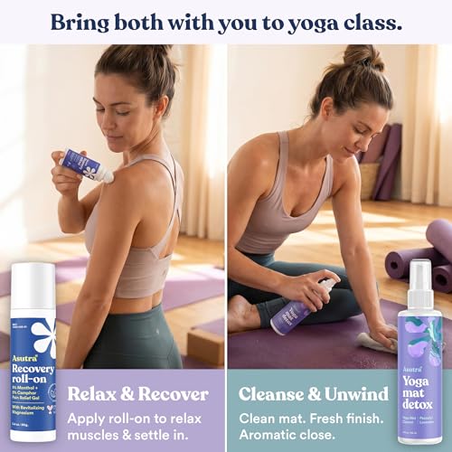 Yoga Mat Cleaner Spray - Peaceful Lavender, Organic Formula, 4 oz