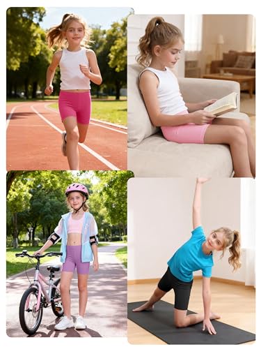 Girls Bike Shorts – 6 Pack Under Dress Dance Shorts for Toddlers - Multi-Color (2-3T)