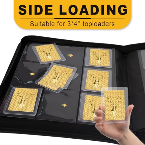Toploader Card Binder for 360 Cards, Double-Sided 9 Pockets