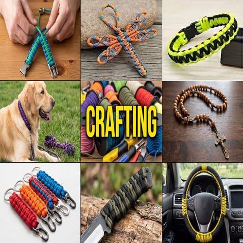 Paracord 240lb - Diameter 2mm Micro Utility Cord -3 Strand Parachute