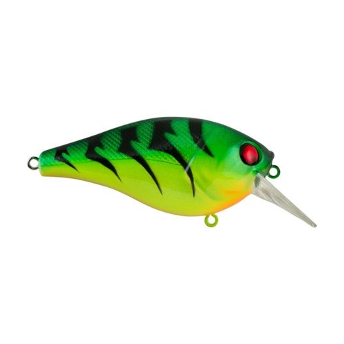 Berkley SquareBull Fishing Lure, Firetiger, 3/8 oz, 2 3/8in | 6cm Crankbaits, Floating Bait Features Maximum Flash and Tail Wag for Erratic Hunting Action