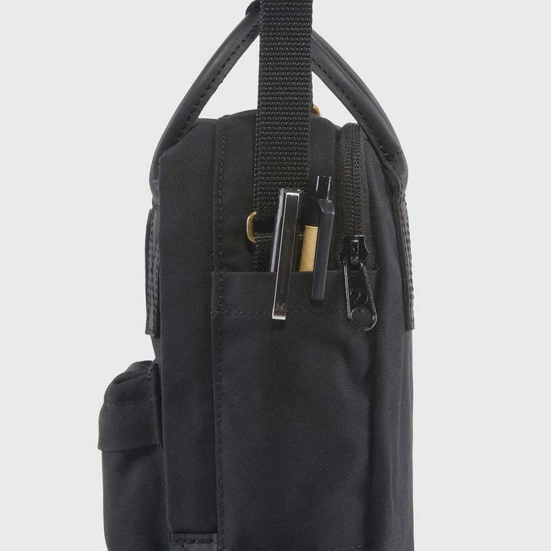 Fjällräven Kanken No. 2 Black Sling - Durable G-1000 Fabric, Premium Leather Details - Travel, Black, One Size