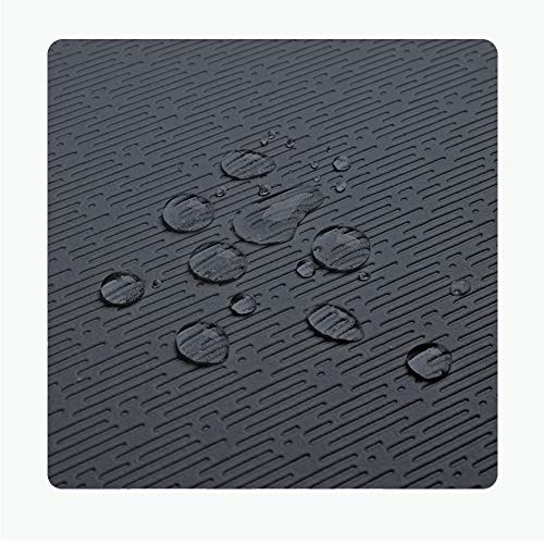 Extra Thick TPE Yoga Mat - 72" x 32" x 1/2" - Eco-Friendly - Black