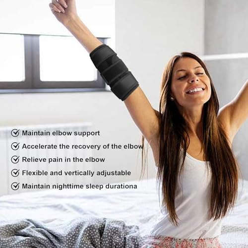 Elbow Brace for Ulnar Nerve Entrapment - Black Splint