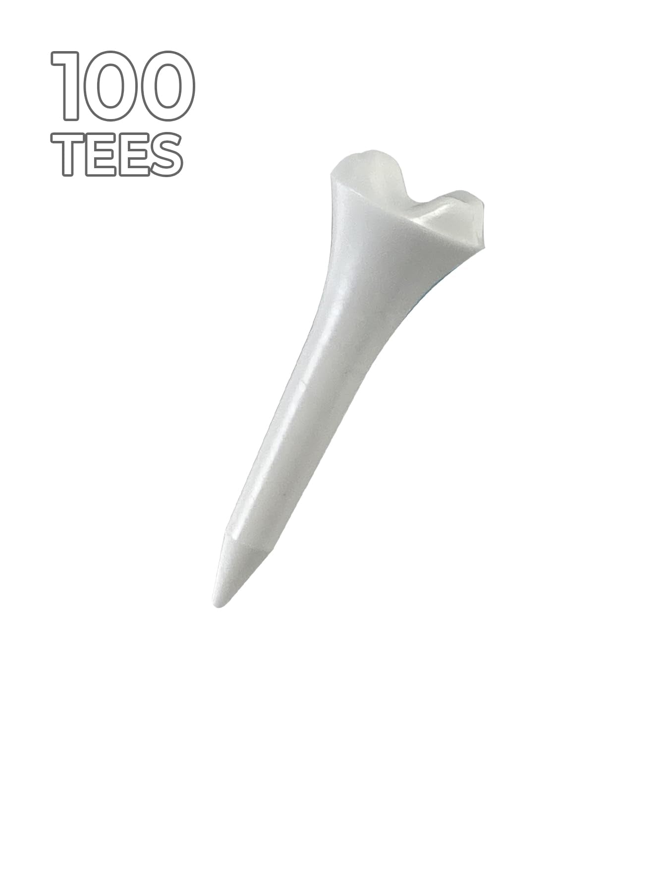 Pride Golf Tee Performance Plastic Golf Tees - 100 Count, 1-1/2 Inch - #1 Brand on The Tour - Best for Irons, Hybrids, and Woods - Improve Distance and Accuracy - Enhanced Design Increases Durability
