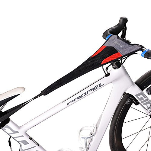 ROCKBROS Bicycle Trainer Sweat Guard Frame Protector Absorbs Sweat Black Red