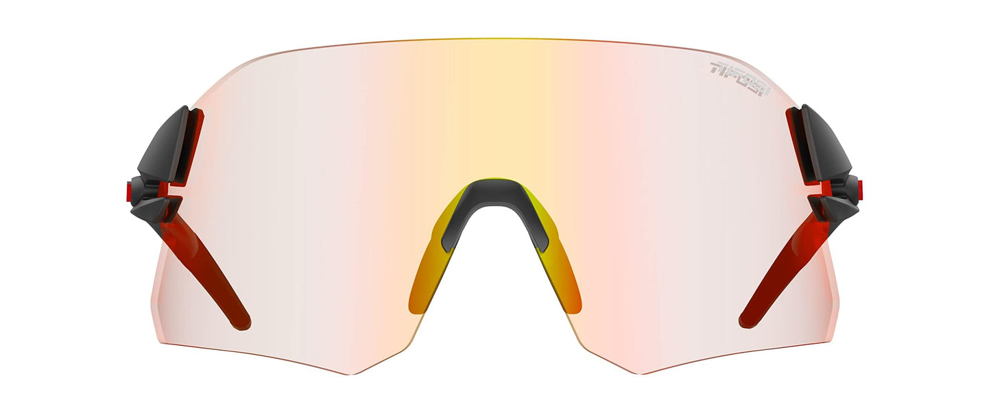 Tifosi Optics Rail Sunglasses (Matte Black (Clarion Red Fototec))