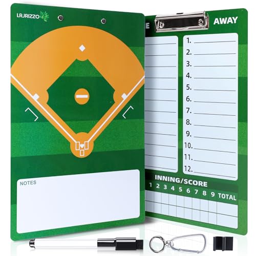 Baseball Dry Erase Coaches Clipboard - Double-Sided Whiteboard