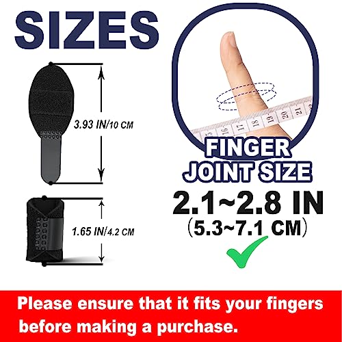 Finger Splint Support Brace Kit - 5 Pcs for Pain Relief & Stabilization (Black, Gray, Red, Yellow, Green)