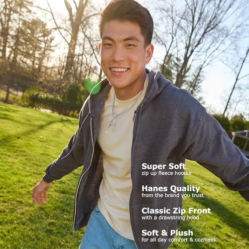 Men's EcoSmart Full-Zip Fleece Hoodie - Comfortable Casual Wear