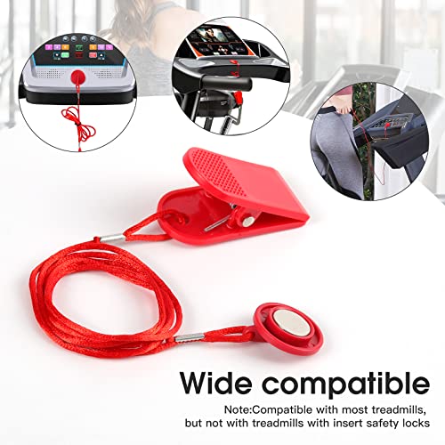 Treadmill Safety Key - Universal Magnetic Key - Red