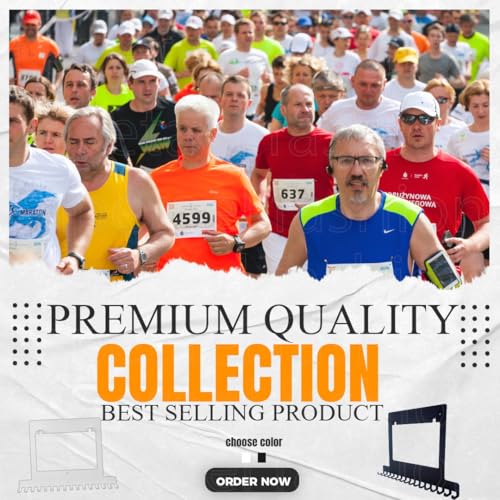 Metal Race Medal and Bib Display Hanger for Runners