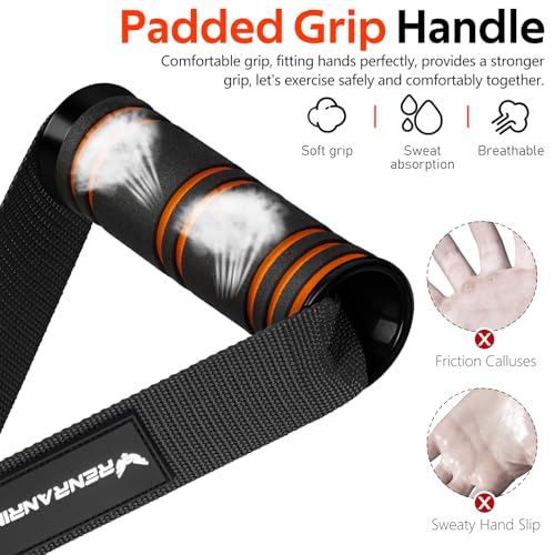 Heavy Duty Gym Exercise Handles for Cable Machines & Resistance Bands