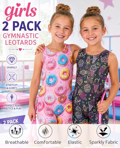 Sparkly Metallic Gold Gymnastics Leotards Outfit - 4-5T
