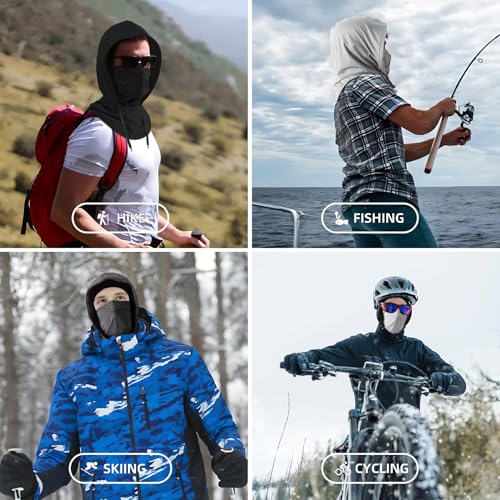 Cooling Balaclava Face Mask - Black for Outdoor Sports