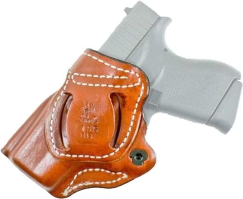 Desantis 155TAP6Z0 Gunhide, Criss-Cross Belt Holster, Fits Sig Sauer P238, Springfield 911, Kimber Micro Carry, Colt Mustang, Right Hand, Tan Leather, N/A