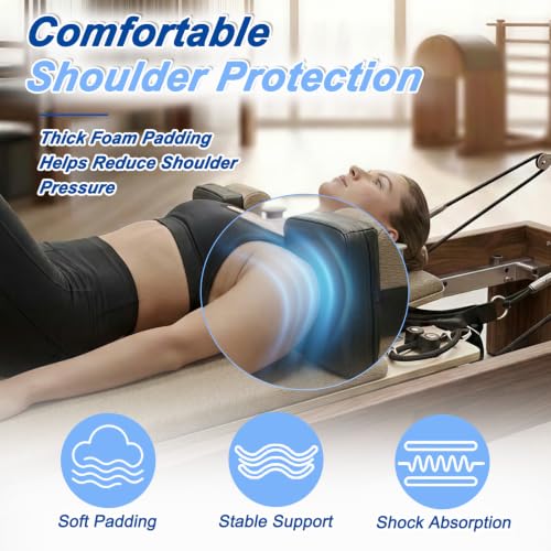 Pilates Reformer Shoulder Pads - Waterproof Faux Leather Covers
