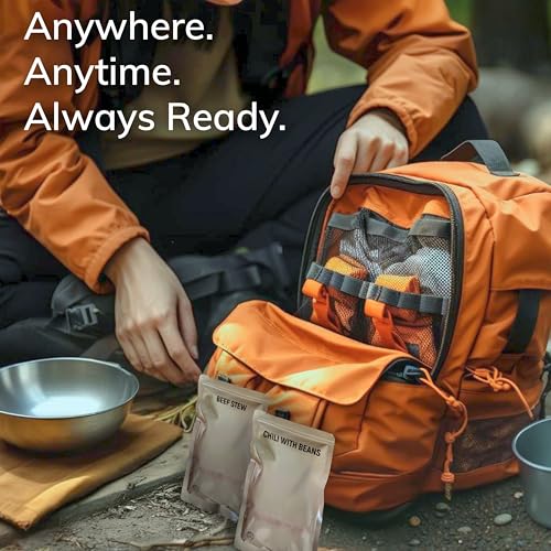 Long Life Food Depot MRE Beef Stew Entrees - 6 Pack Ready-to-Eat Military-Grade Meal