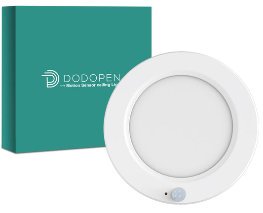 DODOPEN Motion Sensor Ceiling Light Hardwired, 7.5 Inch 3000K 4000K 6000K Selectable LED Flush Mount Ceiling Light Fixture with Timer, 15W Motion Sensor Light Indoor for Closet Hallway Laundry Stairs