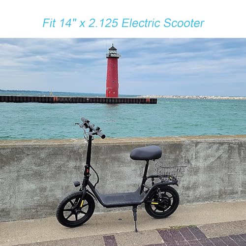 14x2.125 Electric Scooter Inner Tubes - 2 Pack with Angled Valve