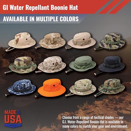 US Military Surplus GI Water Repellent Boonie Hat, Made in USA, 7 1/2 OCOP Scorpion
