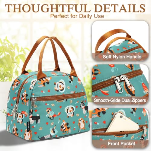 Insulated Lunch Cooler Bag - Tote Organizer for Dog