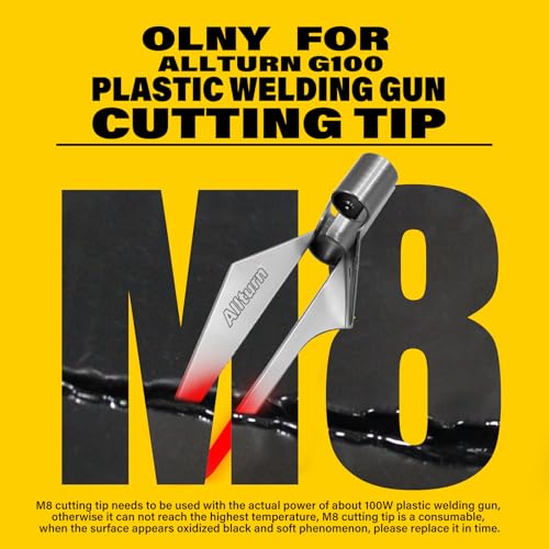 Allturn Plastic Welder, 2 in 1 Plastic Welding Kit, Hot Staples Weld Gun, Car Bumper Repair Kit for Most Plastics, Patent Number D970324(Red)