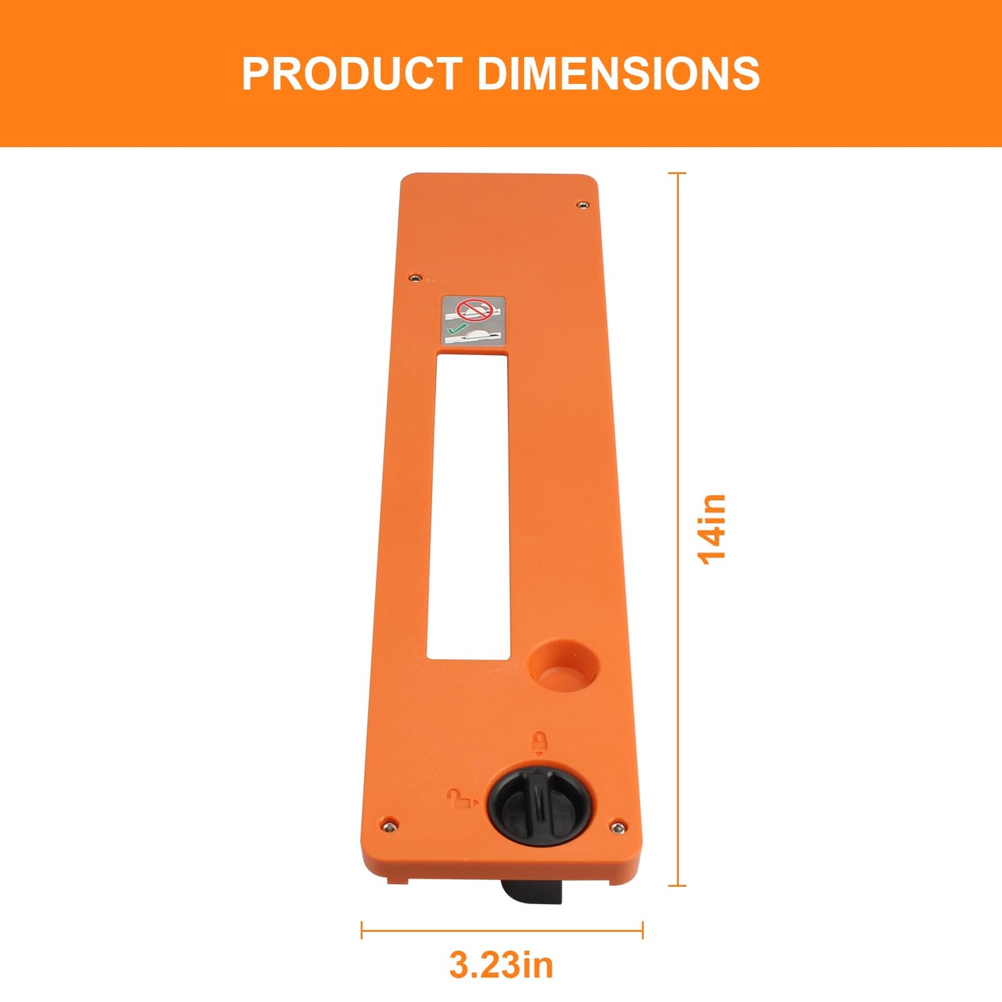 For Ridgid Table Saw R4514, R4514T, R4518, R4518T,R4518NS Dado Throat Plate 089240028701