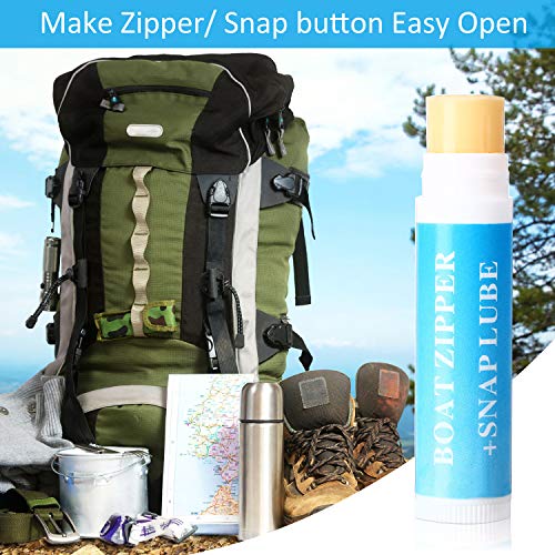Zipper Lubricant Wax Stick for Boats, Drysuits, and Tents