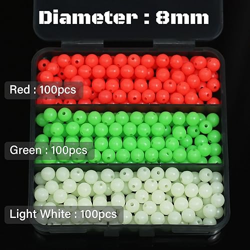 Fishing Beads 6mm 8mm 10mm Glow in The Dark Bead Round Plastic Lure