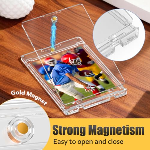 75PT Magnetic Card Holders - 15 Pack Slim Profile with UV Protection