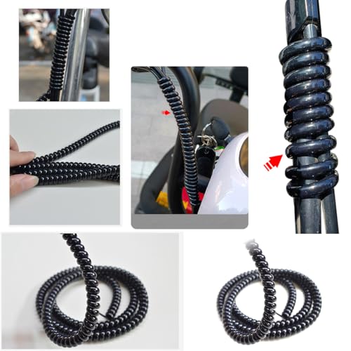 Bicycle Brake Cable Housing Protector - 2 Pack TPU Spiral Wrap