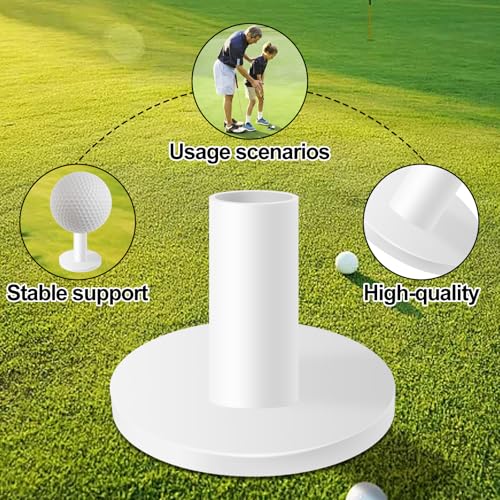 Durable Rubber Golf Tees - 8 Pack Mixed Sizes for Practice