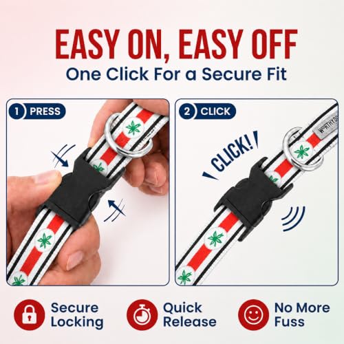 Ohio State Adjustable Dog Collar for Large Dogs - Multicolored Helmet