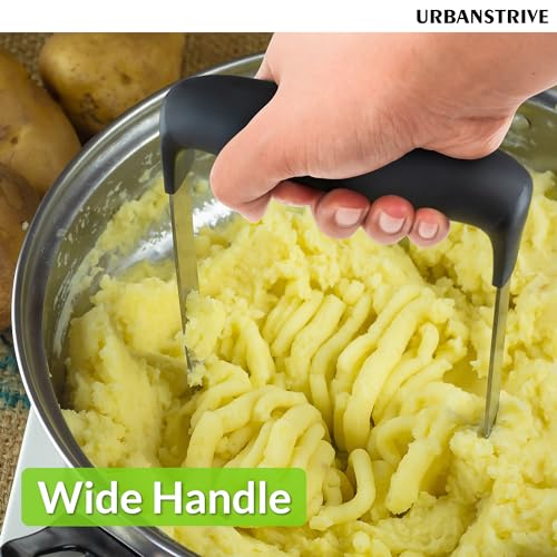 Stainless Steel Potato Masher with Ergonomic Handle