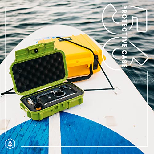 Evergreen 56 Waterproof Dry Box Protective Case with Pick & Pluck Foam - Orange Travel Safe/Mil Spec/USA Made
