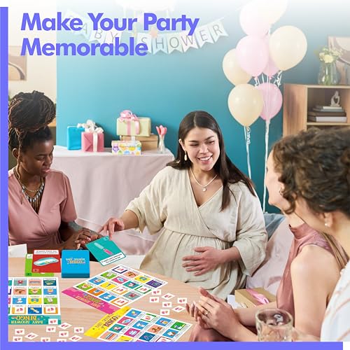 Bilingual Baby Shower Bingo Game - 25 Cards for 25 Players
