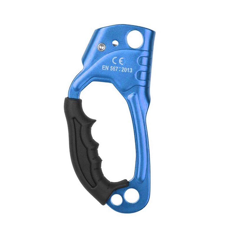 Zeluga 15-293 Quick Up Rope Ascender for Both Hand, UIAA & ISO & CE Certified Hand Ascender, Rope Clamp for 8~13MM Rope, Blue/Orange