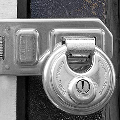 ABUS 26/70 Diskus Solid Body Storage Padlock with 2 Keys for Storage, Transport, and Commercial, 2.75in (70mm) Wide, Keyed Alike